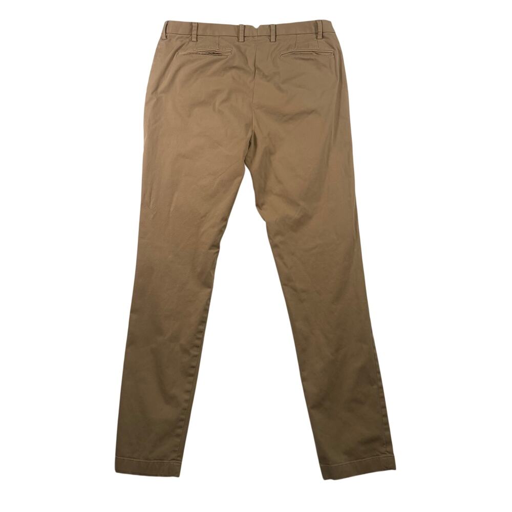 Brooks Brothers Men’s 36x34 Red Fleece Chino Pants Stretch Cotton Tan Flat Front - Picture 6 of 7